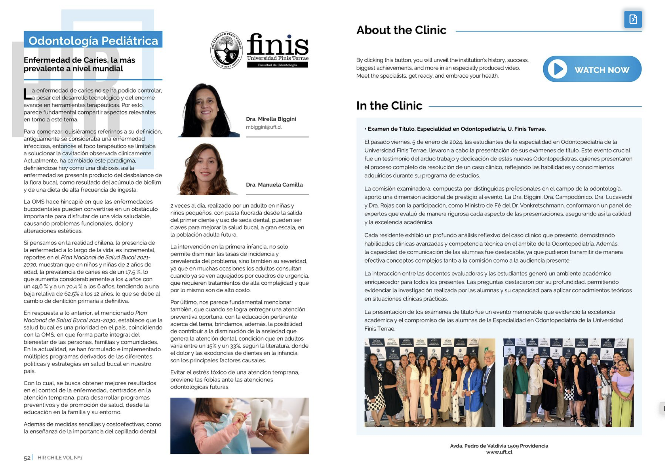 HIR | Prevalencia de la Enfermedad de Caries Odontopediatría Finis Terrae