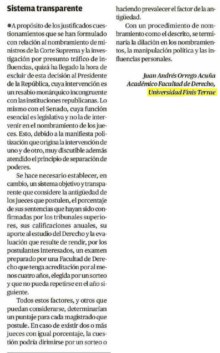 El-Mercurio-Valparaiso-Juan-Andrés-Orrego-Facultad-Derecho-Universidad-Finis-Terrae-nuevo-sistema-nombramiento-jueces-evitar-politizacion-trafico-influencias-completo