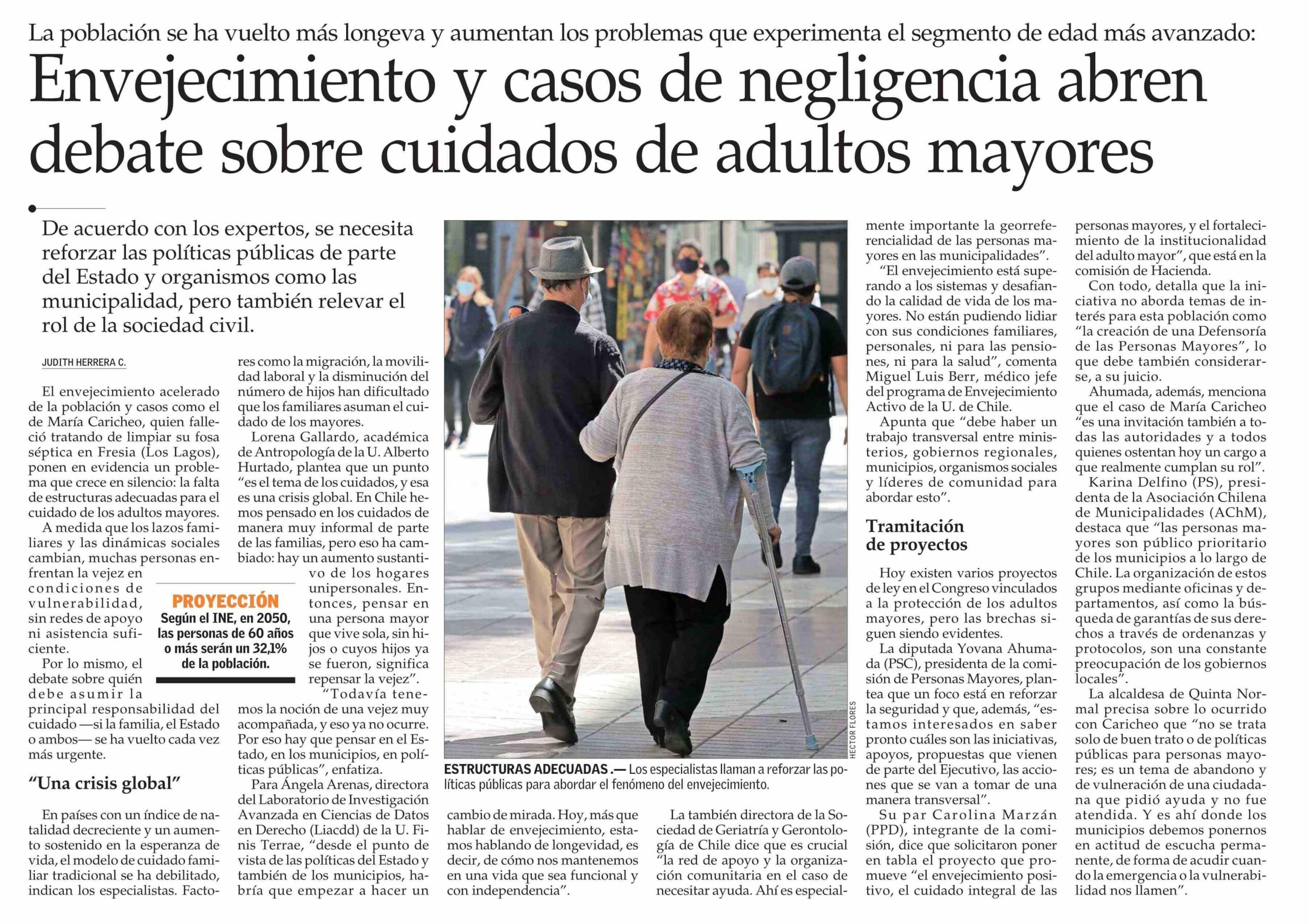 El-Mercurio-Angela-Arenas-politicas-publicas-rol-sociedad-civil-envejecimiento-acelerado-poblacion-Chile-Laboratorio-Ciencias-Datos-Derecho-Universidad-Finis-Terrae-completo