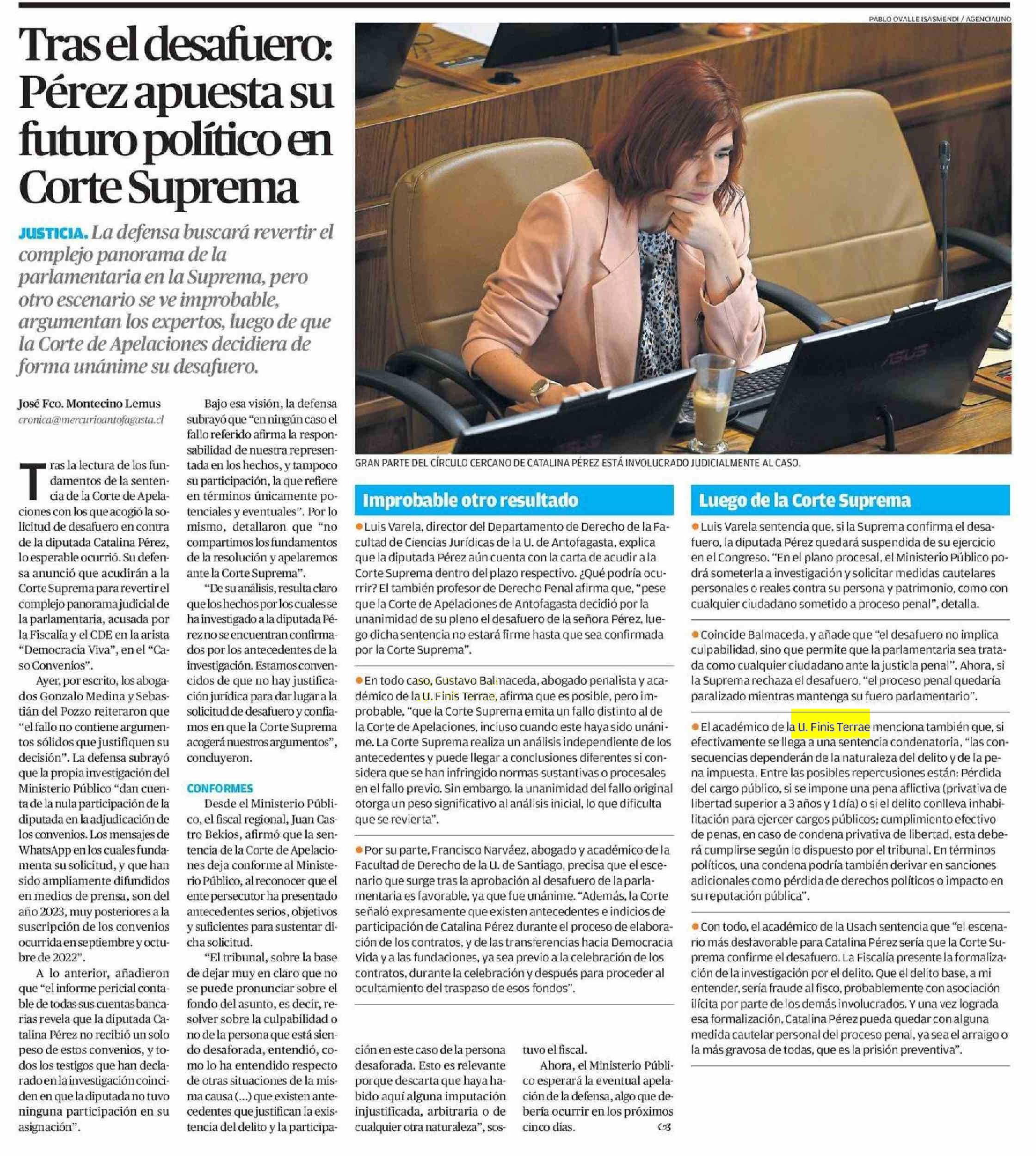 El-Mercurio-Antofagasta-Gustavo-Balmaceda-Derecho-Finis-Terrae-desafuero-Diputada-Catalina-Perez
