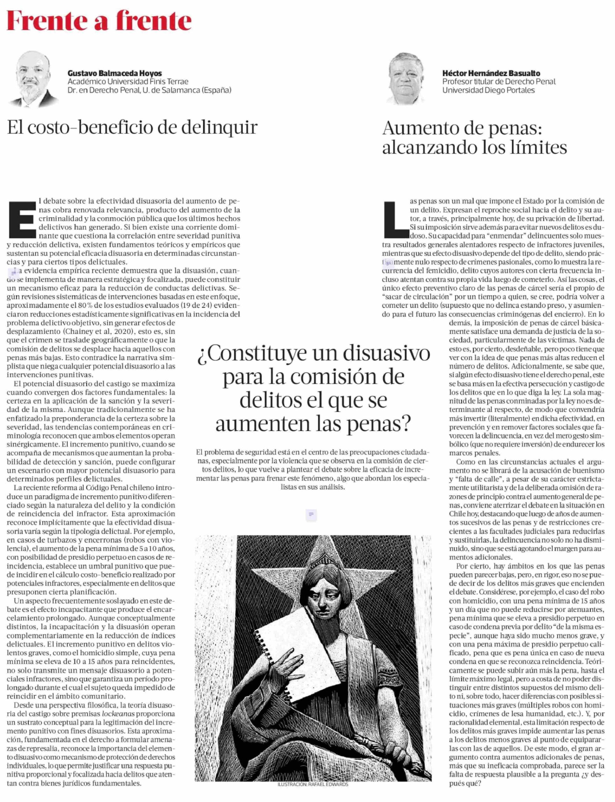 La-Tercera-Gustavo-Balmaceda-Facultad-Derecho-Universidad-Finis-Terrae-efecto-disuasivo-aumento-penas-comision-delitos-completo