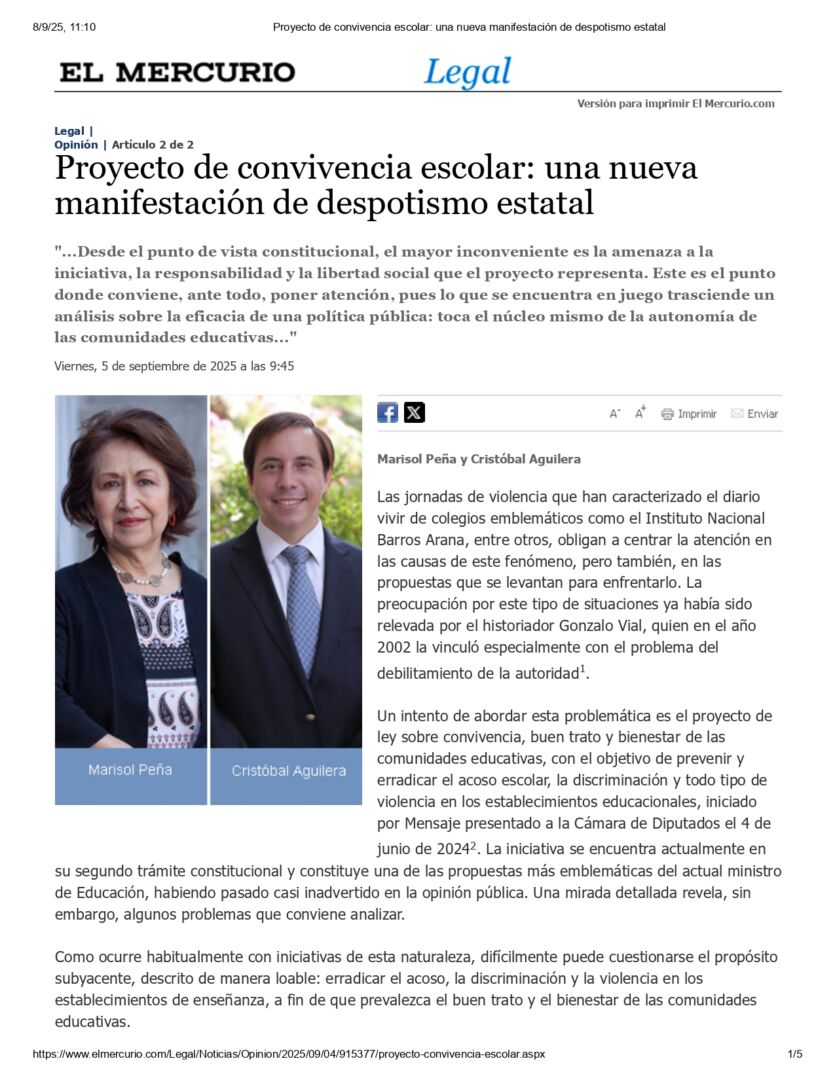 EL Mercurio Legal_Proyecto de convivencia escolar_ una nueva manifestación de despotismo estatal_page-0001