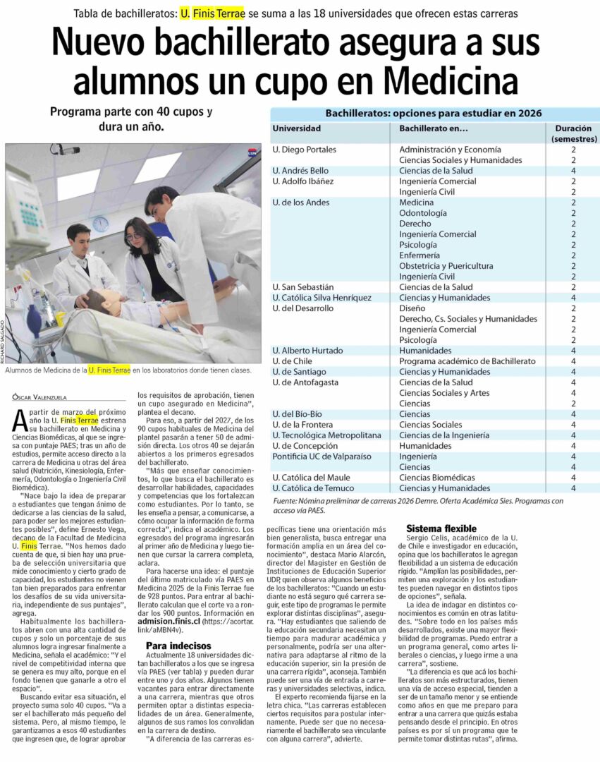 LUN – Bachillerato en Medicina