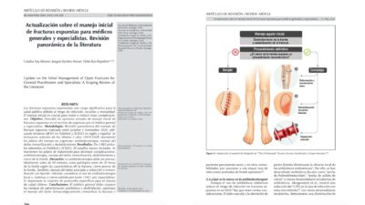 Investigación sobre fracturas expuestas en Revista Médica Chile